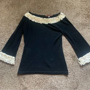 Armand Diradourian Cashmere Shell Neck Sweater Small - READ DESCRIPTION